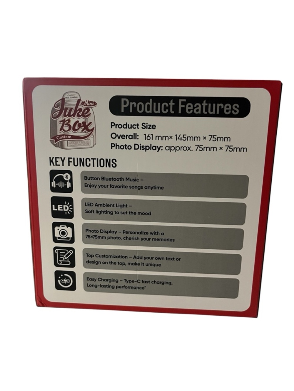 Customizable Mini Juke Box - New - Picture 3 of 5